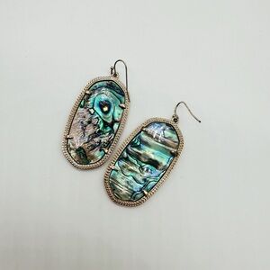 Kendra Scott Gold/Abalone Mother of Pearl Danielle Drop Earrings